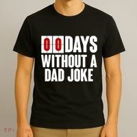 Funny Zero 0 Days Without A Dad Joke T-Shirt thumb 3