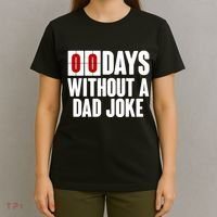 Funny Zero 0 Days Without A Dad Joke T-Shirt thumb 4