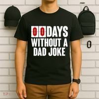 Funny Zero 0 Days Without A Dad Joke T-Shirt thumb 6