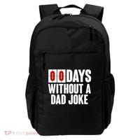Funny Zero 0 Days Without A Dad Joke Backpack thumb 0