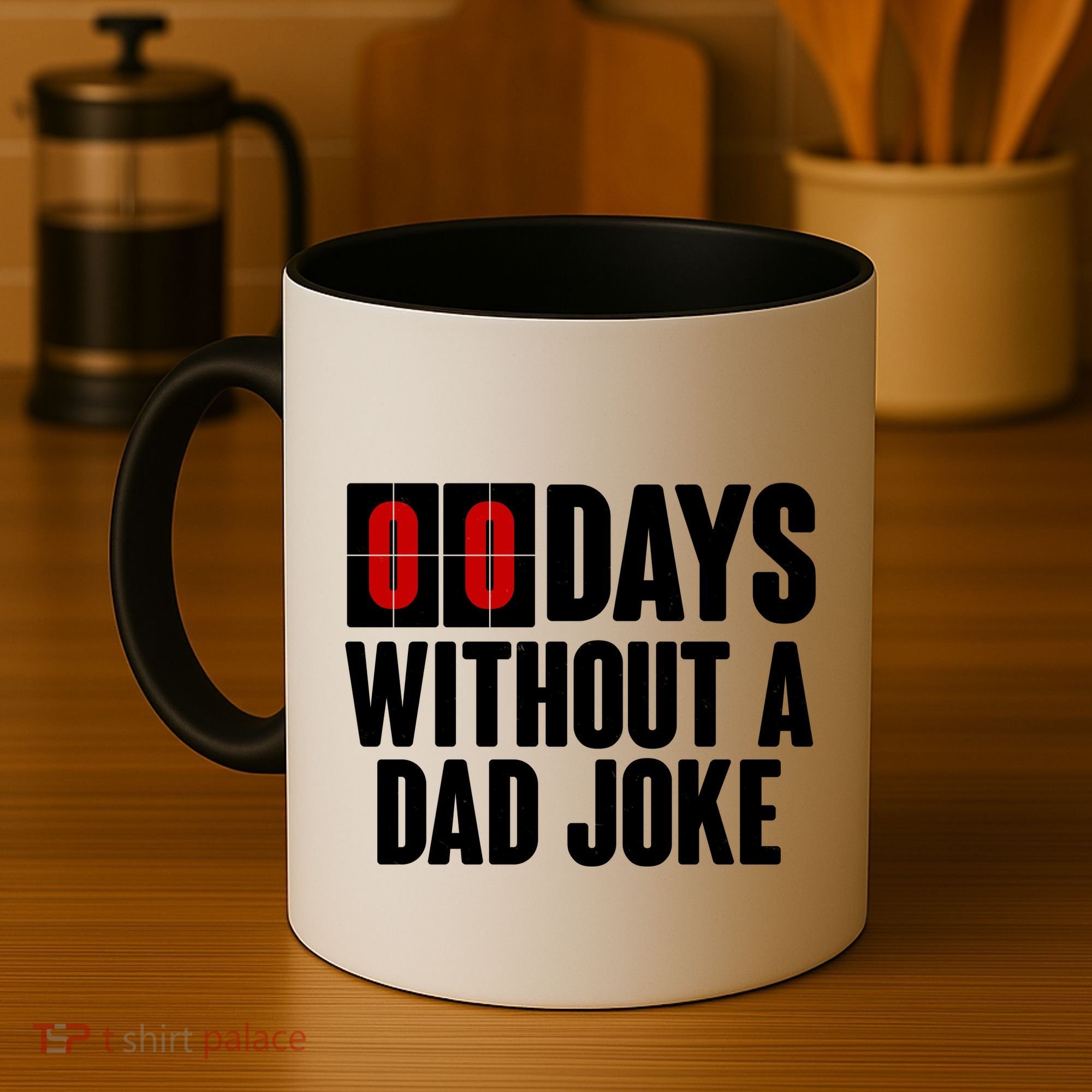Funny Zero 0 Days Without A Dad Joke Coffee Mug
