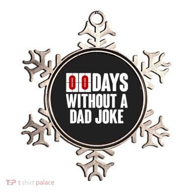 Funny Zero 0 Days Without A Dad Joke Ornament