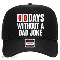 Funny Zero 0 Days Without A Dad Joke Hat thumb 0