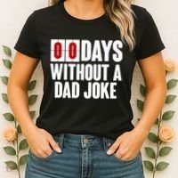 Funny Zero 0 Days Without A Dad Joke Women's T-Shirt thumb 2
