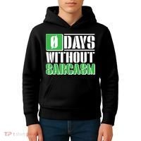 Funny Zero Days Without Sarcasm  Kids Hoodie thumb 4
