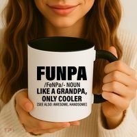 Funpa Like A Grandpa Only Cooler Coffee Mug thumb 3