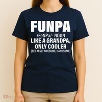 Funpa Like A Grandpa Only Cooler T-Shirt thumb 4