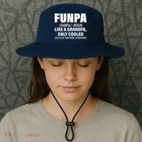 Funpa Like A Grandpa Only Cooler Bucket Hat thumb 3