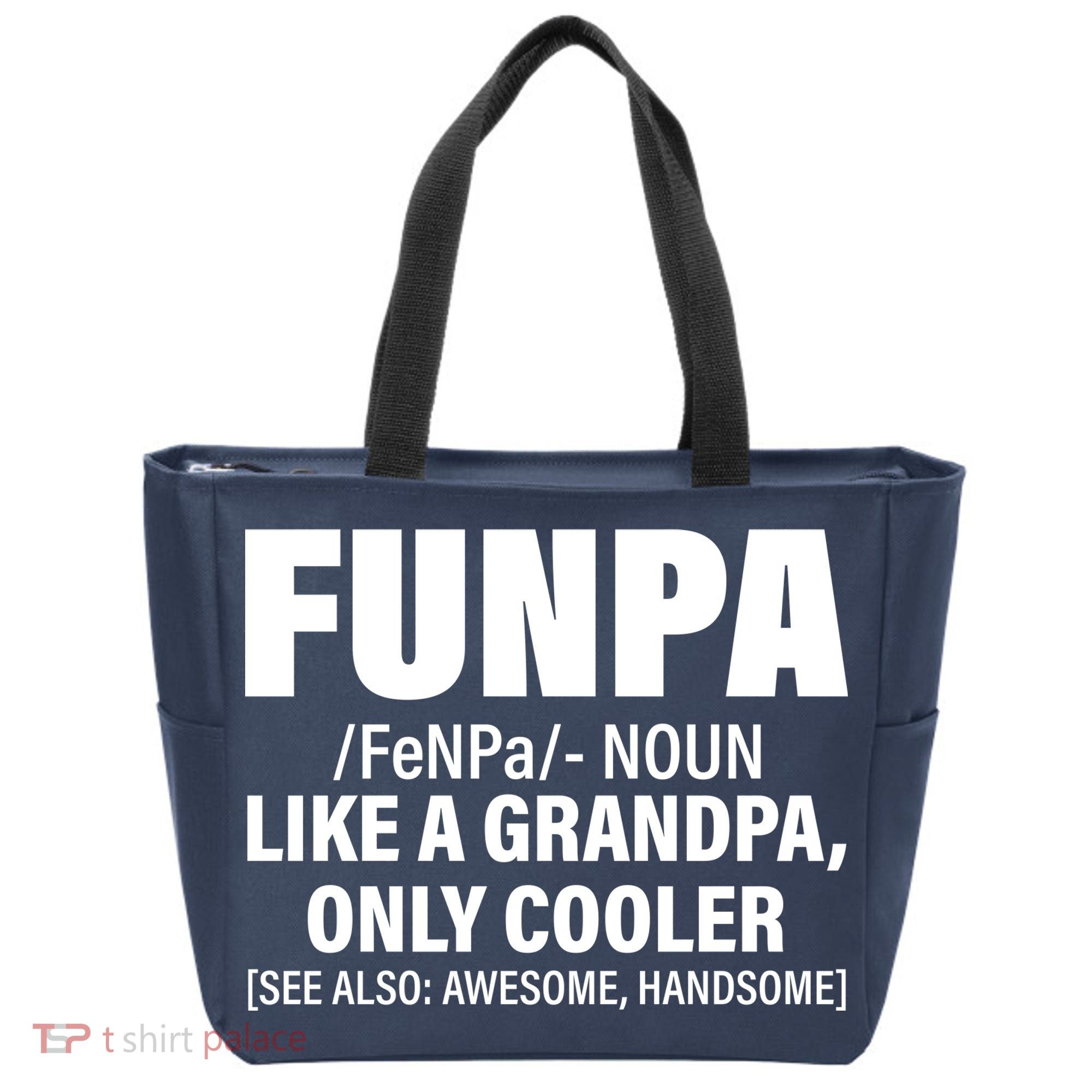Funpa Like A Grandpa Only Cooler Tote Bag