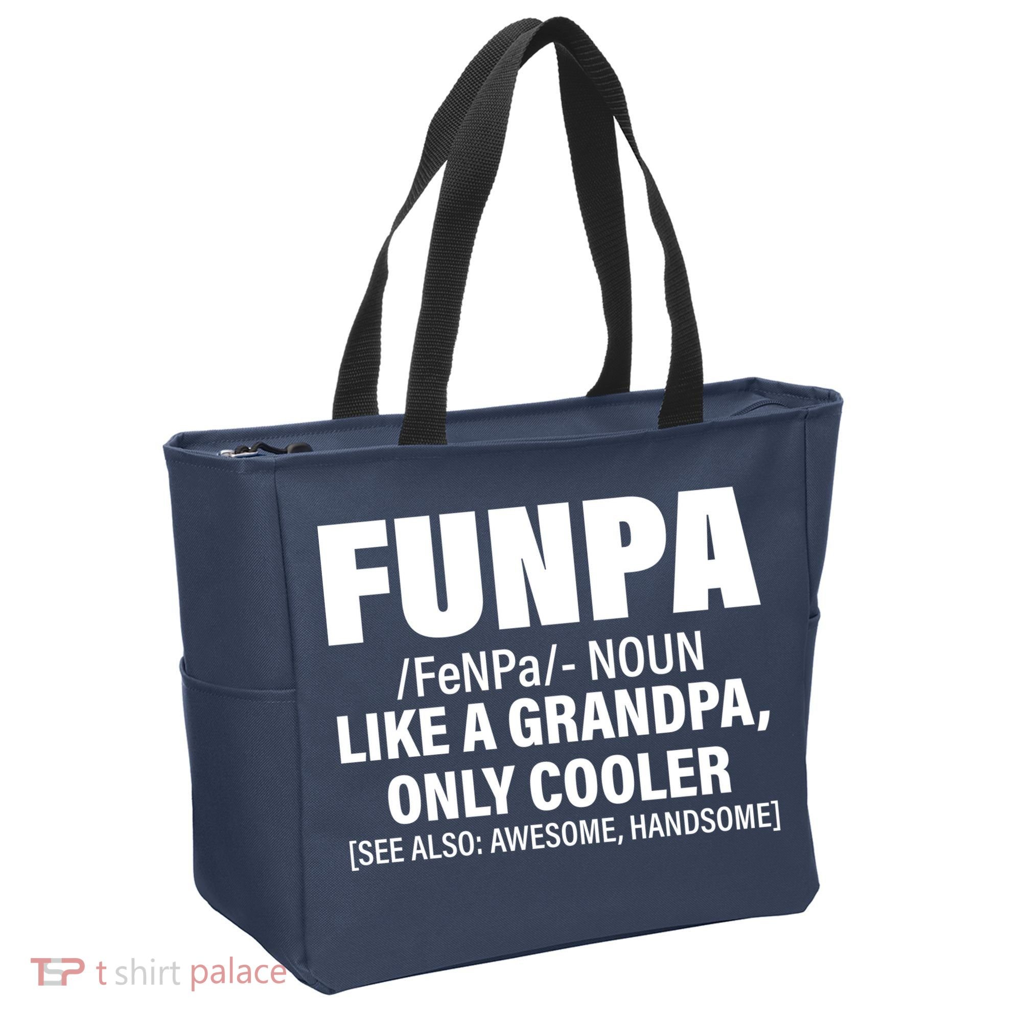 Funpa Like A Grandpa Only Cooler Tote Bag