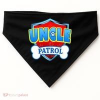 Funny Uncle Patrol Dog Mom Dad USA-Made Doggie Bandana thumb 0