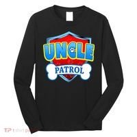Funny Uncle Patrol Dog Mom Dad Long Sleeve Shirt thumb 0