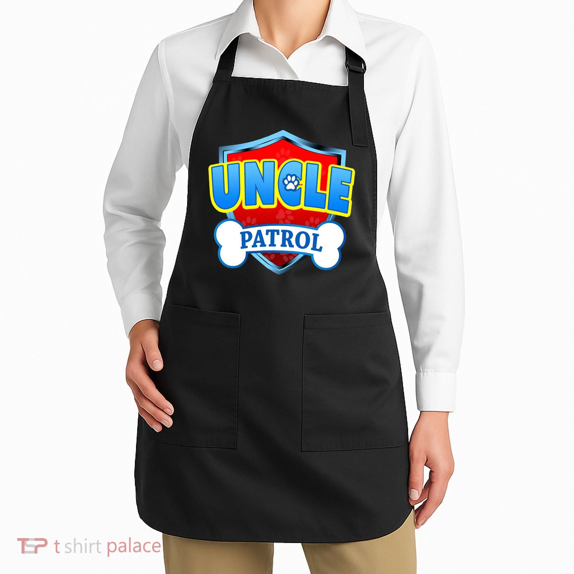 Funny Uncle Patrol Dog Mom Dad Apron