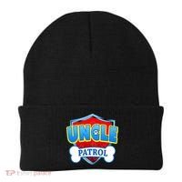 Funny Uncle Patrol Dog Mom Dad Beanie thumb 0