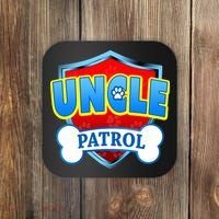 Funny Uncle Patrol Dog Mom Dad Coaster thumb 0