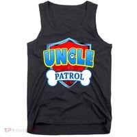 Funny Uncle Patrol Dog Mom Dad Tank Top thumb 0