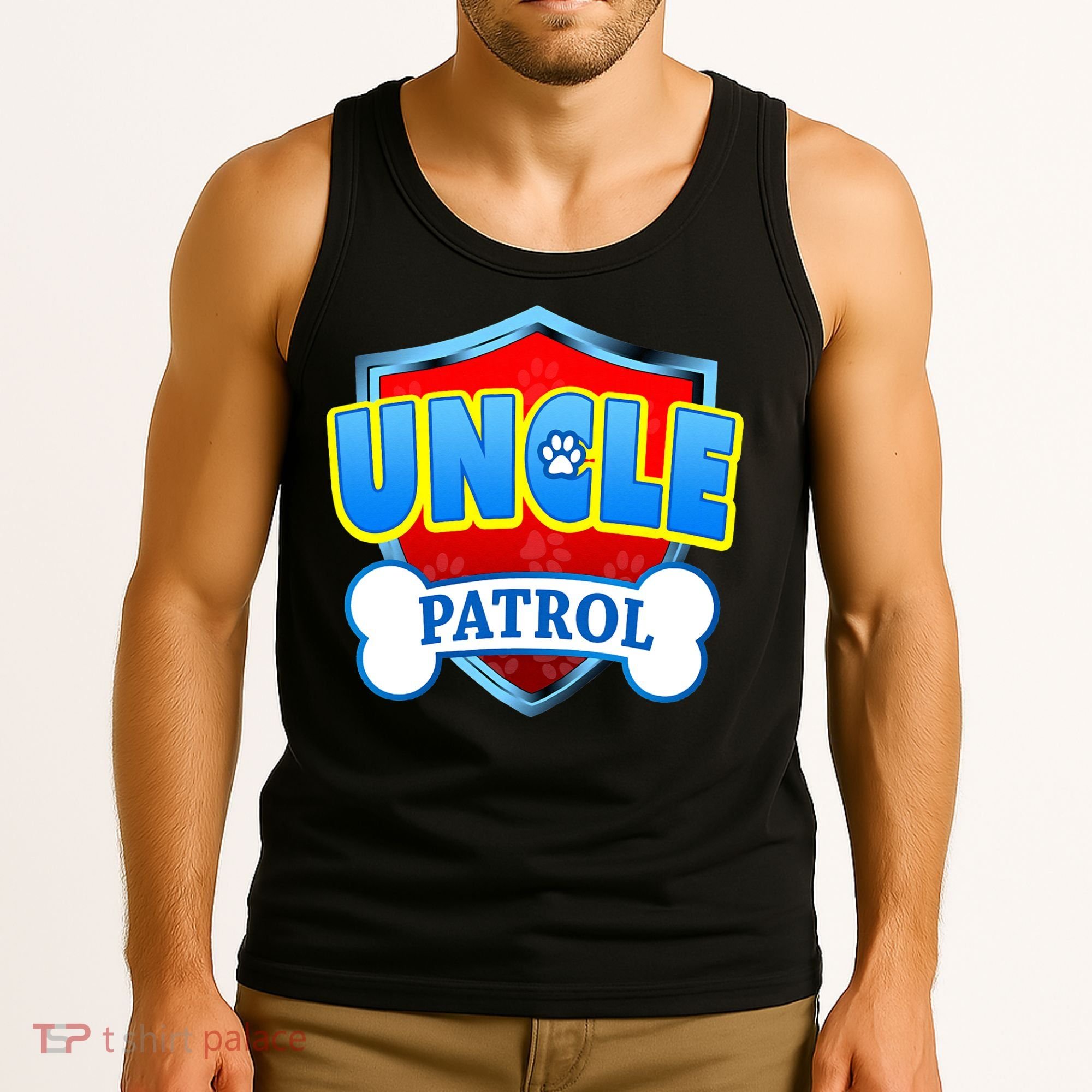 Funny Uncle Patrol Dog Mom Dad Tank Top