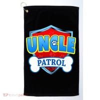 Funny Uncle Patrol Dog Mom Dad Golf Towel thumb 0