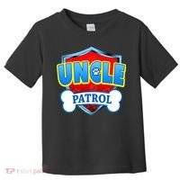 Funny Uncle Patrol Dog Mom Dad Toddler T-Shirt thumb 0