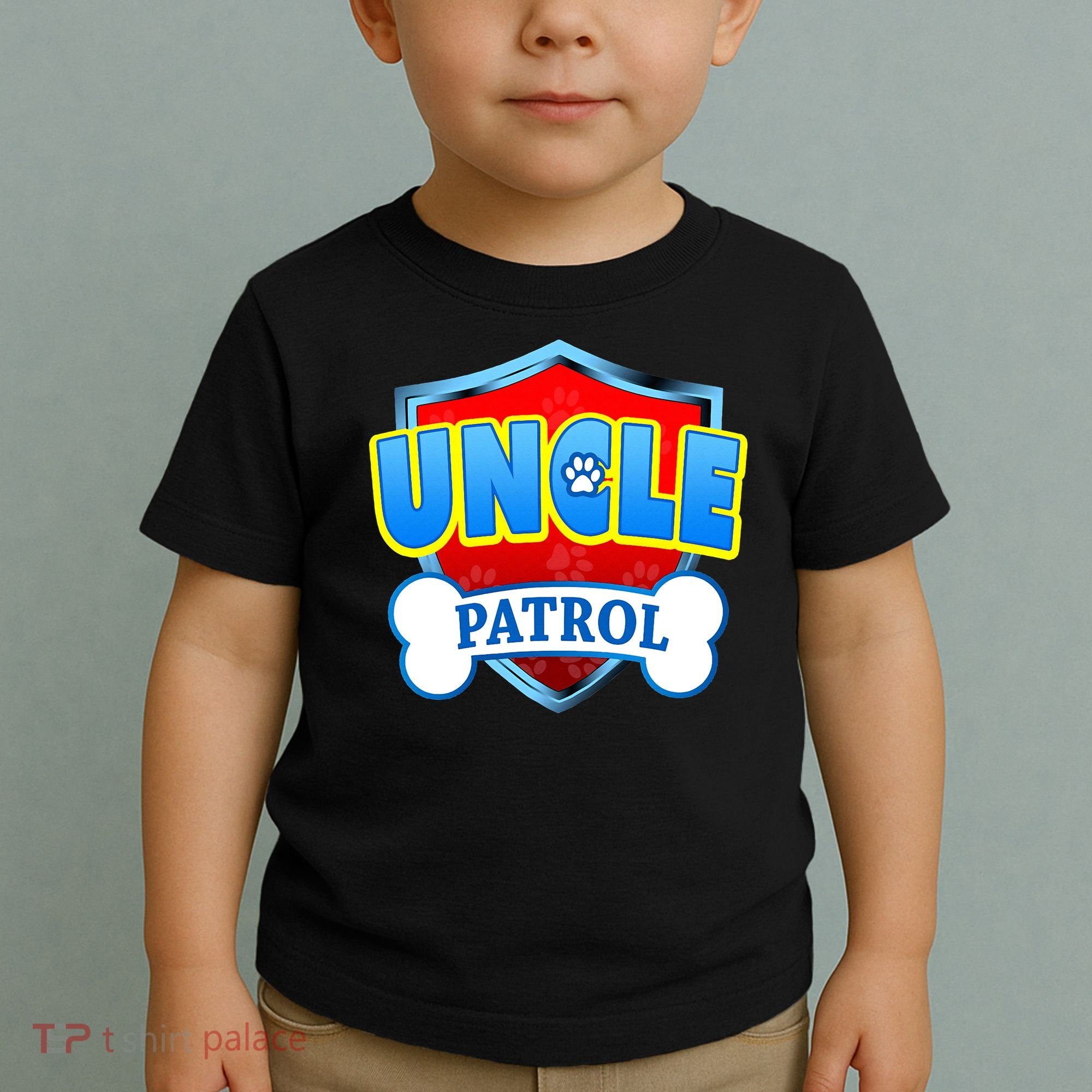Funny Uncle Patrol Dog Mom Dad Toddler T-Shirt