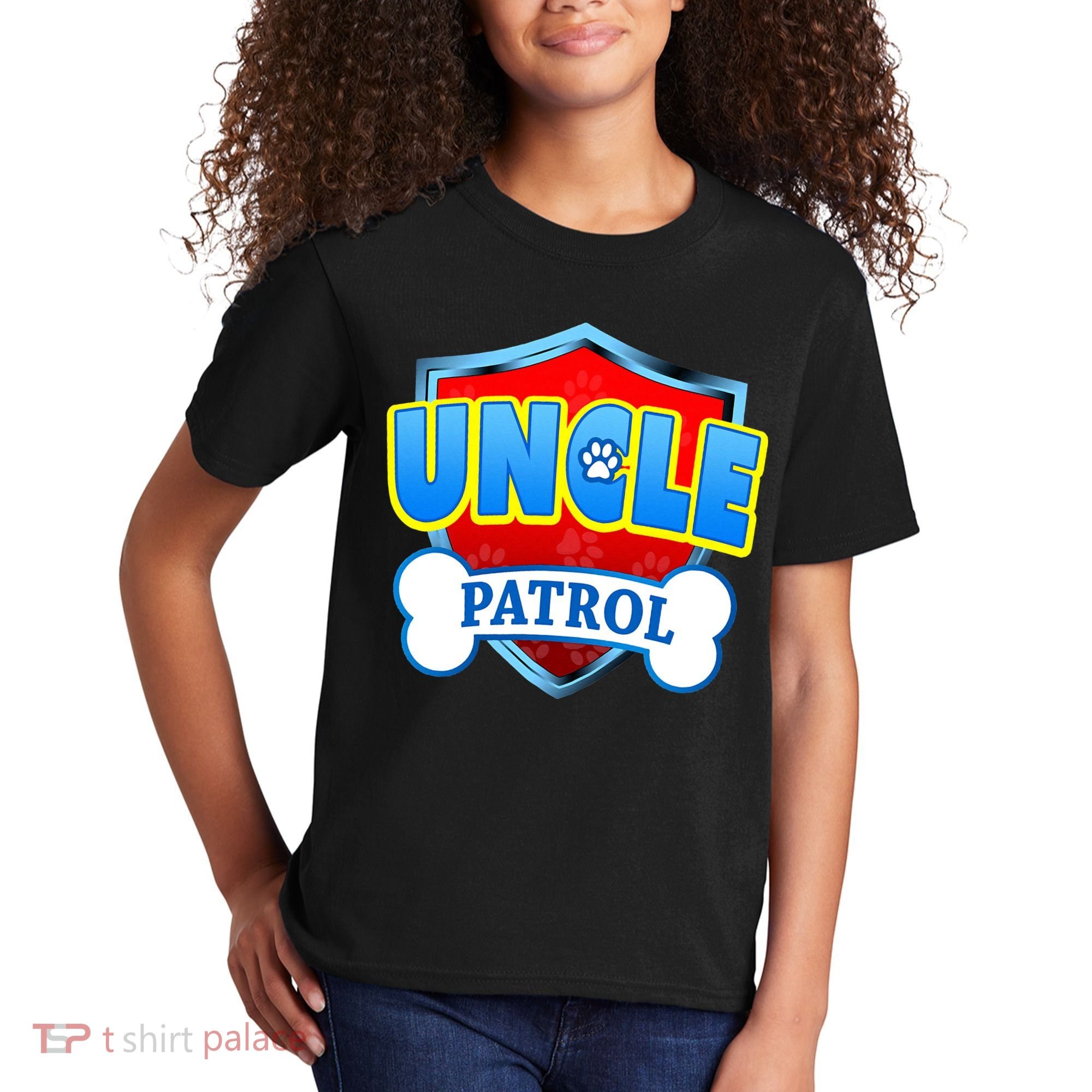 Funny Uncle Patrol Dog Mom Dad Kids T-Shirt