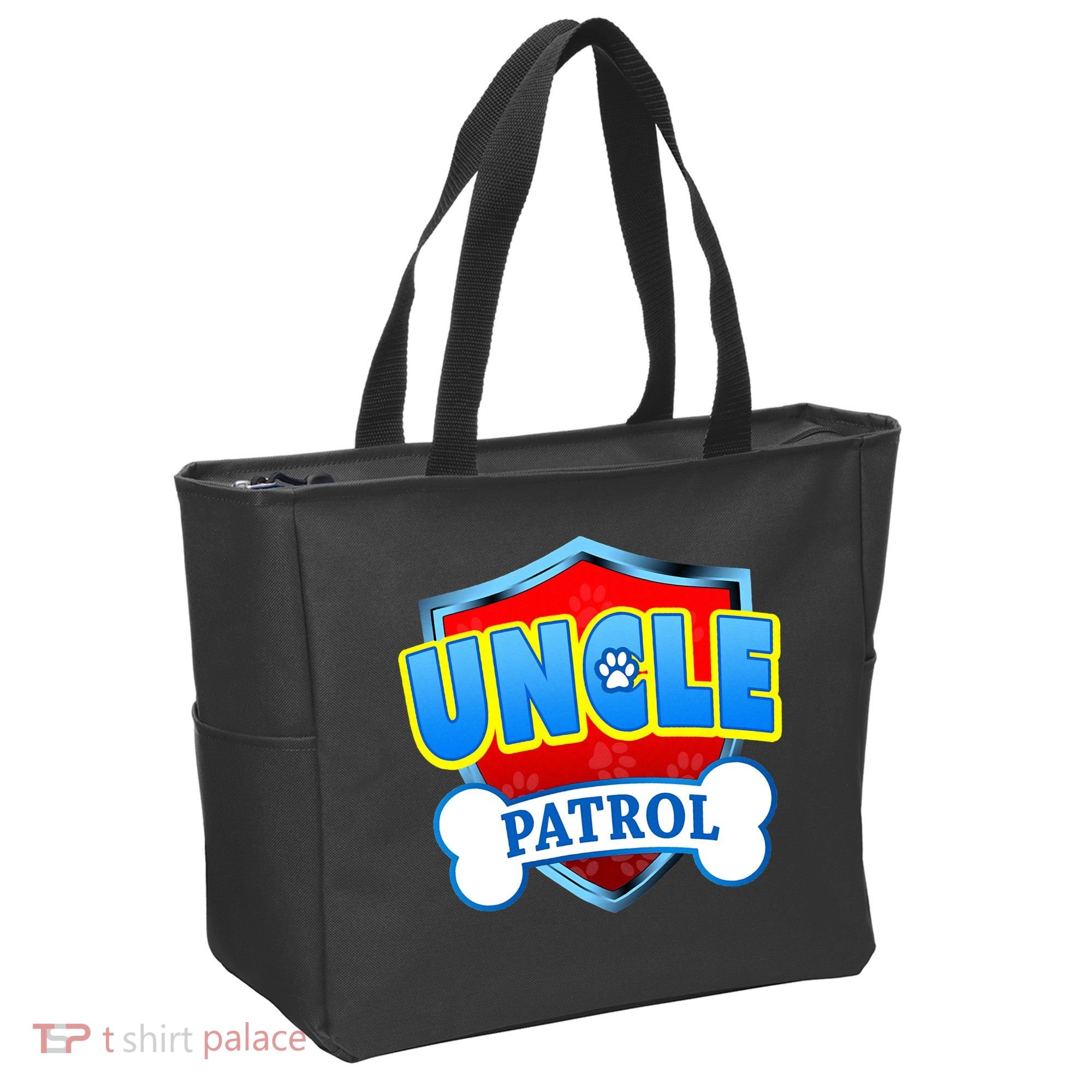 Funny Uncle Patrol Dog Mom Dad Tote Bag