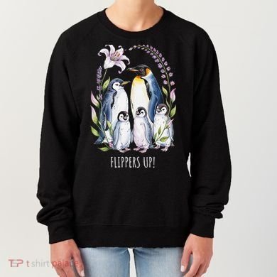 Flippers Up Penguins Resist Tariffs Women's Sweatshirt