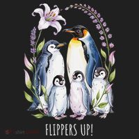 Flippers Up Penguins Resist Tariffs Women's Sweatshirt thumb 2
