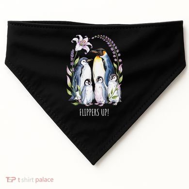 Flippers Up Penguins Resist Tariffs USA-Made Doggie Bandana