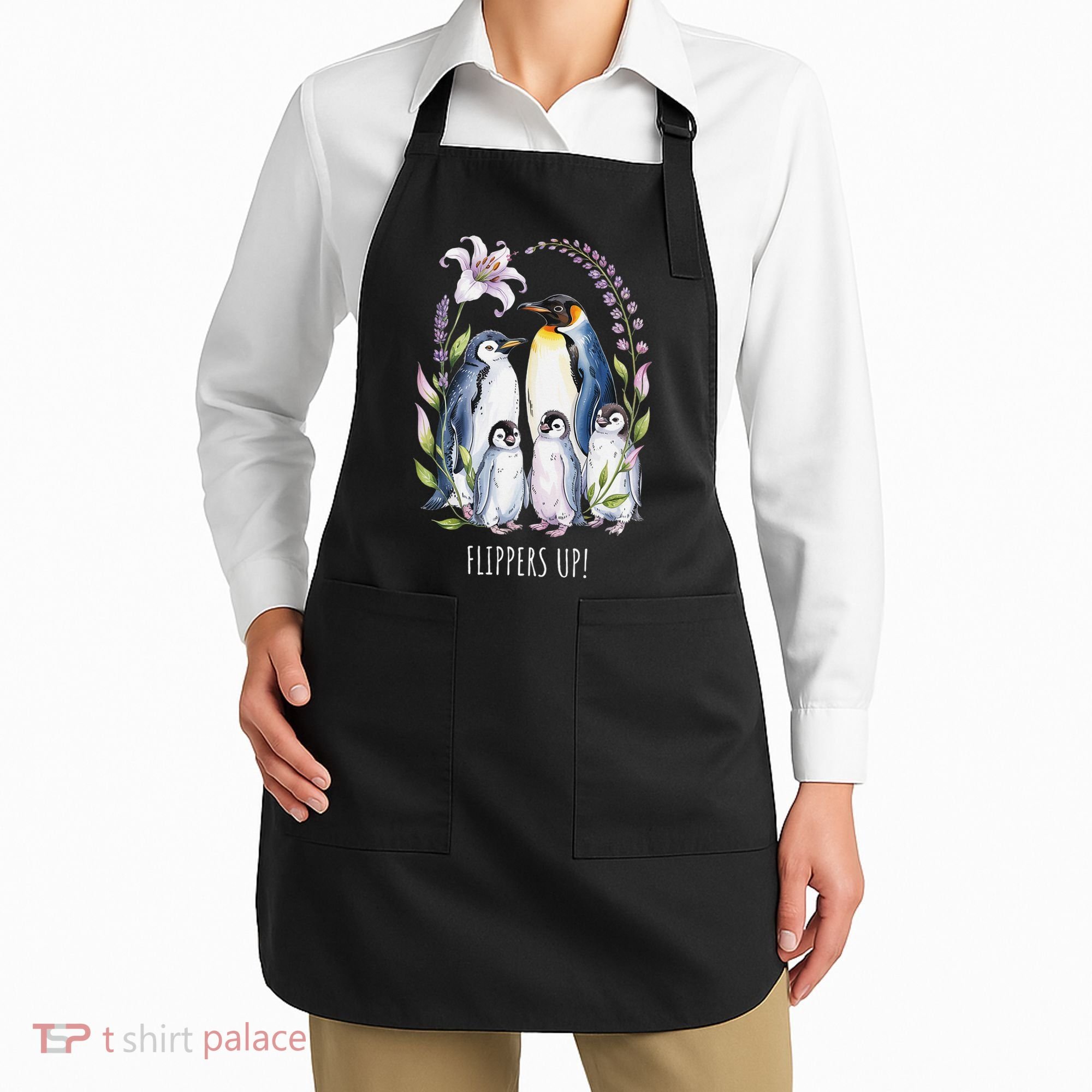 Flippers Up Penguins Resist Tariffs Apron