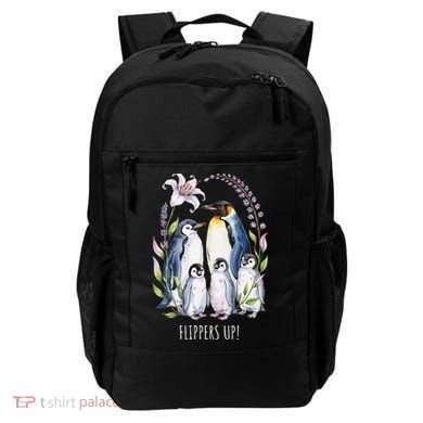 Flippers Up Penguins Resist Tariffs Backpack