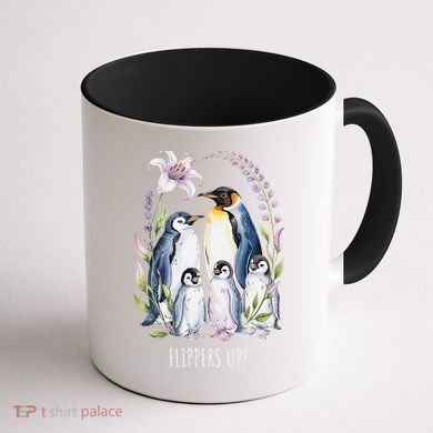 Flippers Up Penguins Resist Tariffs Coffee Mug back