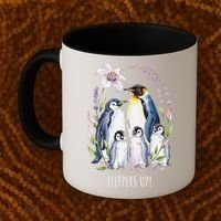 Flippers Up Penguins Resist Tariffs Coffee Mug thumb 2