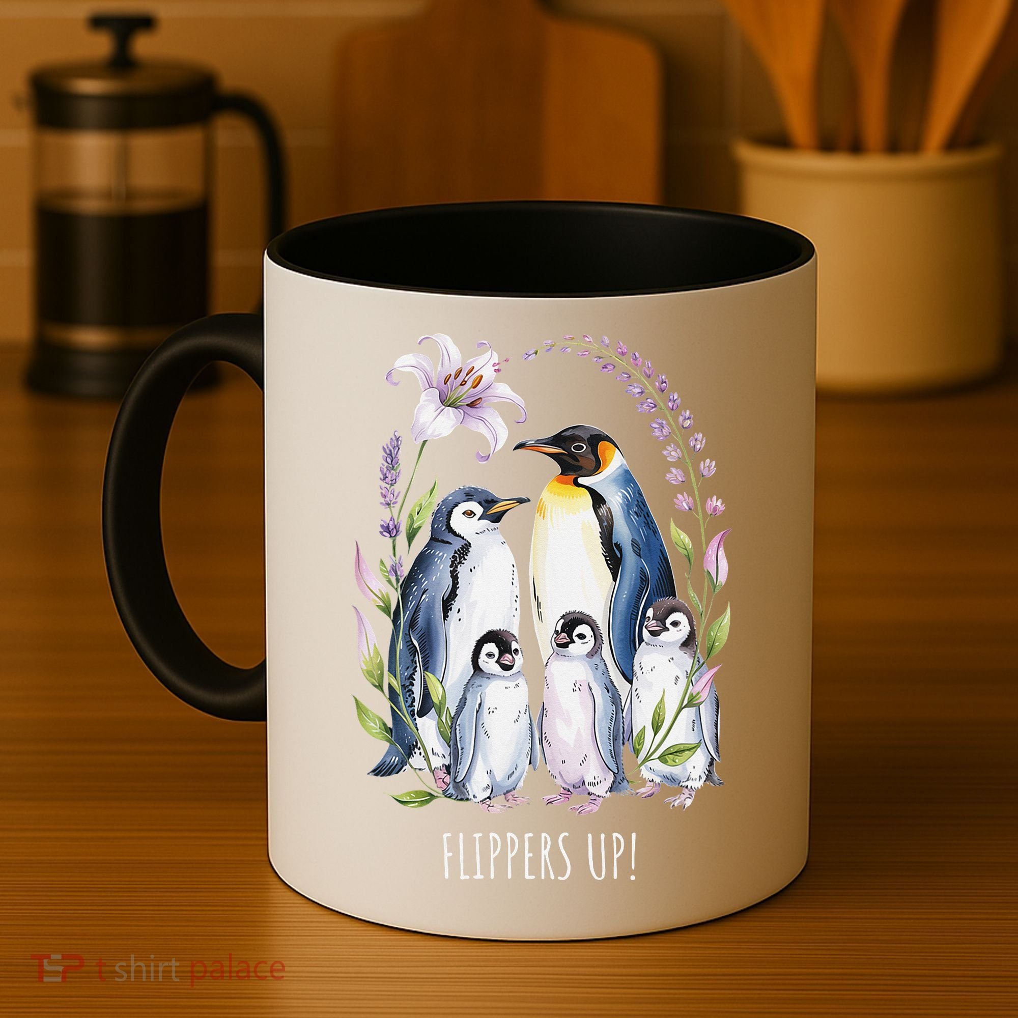 Flippers Up Penguins Resist Tariffs Coffee Mug