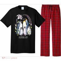 Flippers Up Penguins Resist Tariffs Pajama Set thumb 0