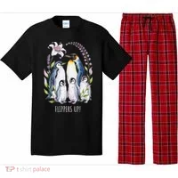 Flippers Up Penguins Resist Tariffs Pajama Set thumb 0