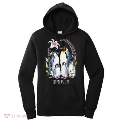 Flippers Up Penguins Resist Tariffs Women's Hoodie