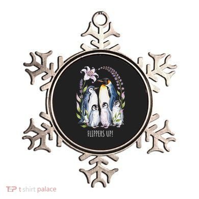 Flippers Up Penguins Resist Tariffs Ornament