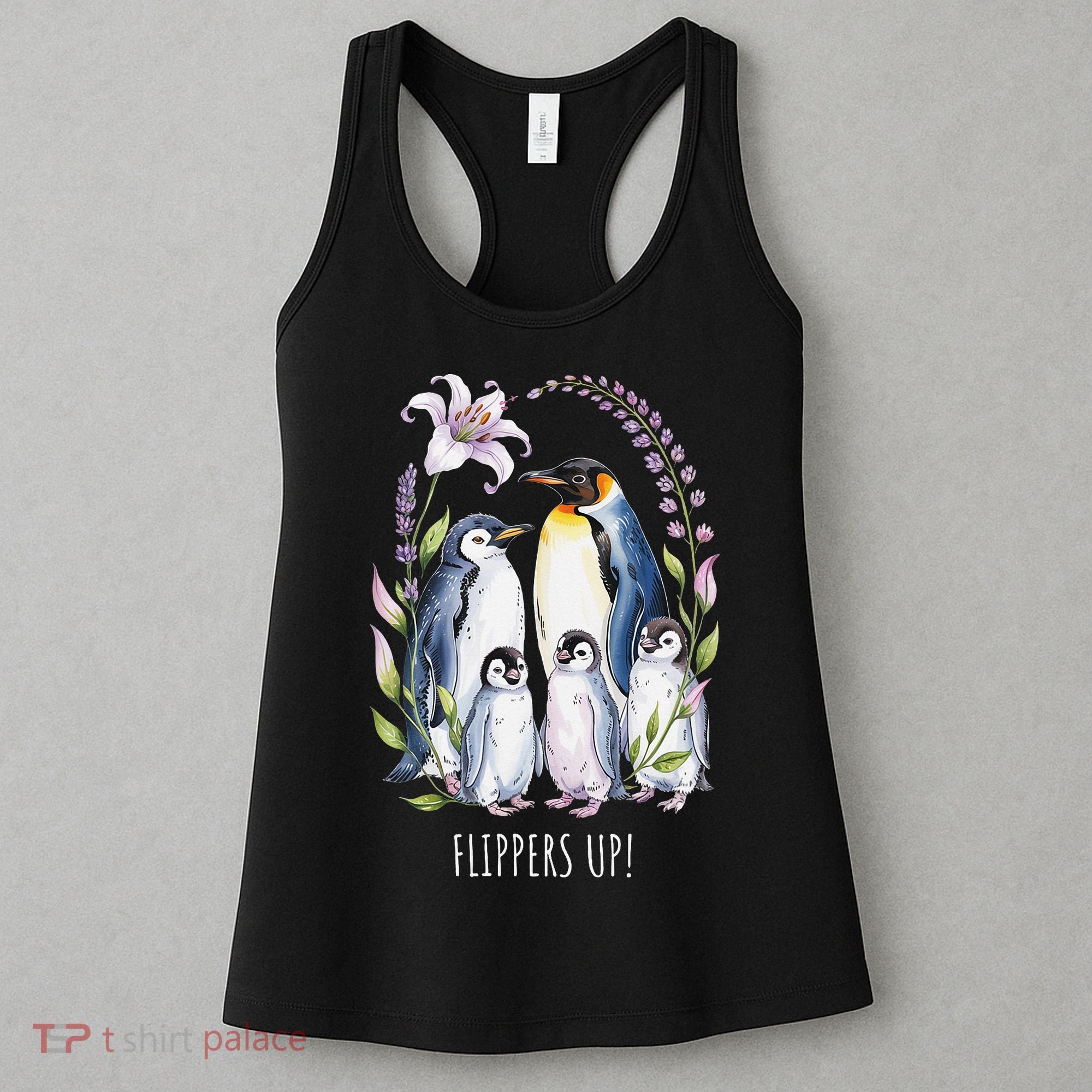Flippers Up Penguins Resist Tariffs Women's Tank Top