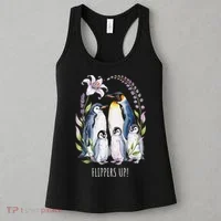 Flippers Up Penguins Resist Tariffs Women's Tank Top thumb 3