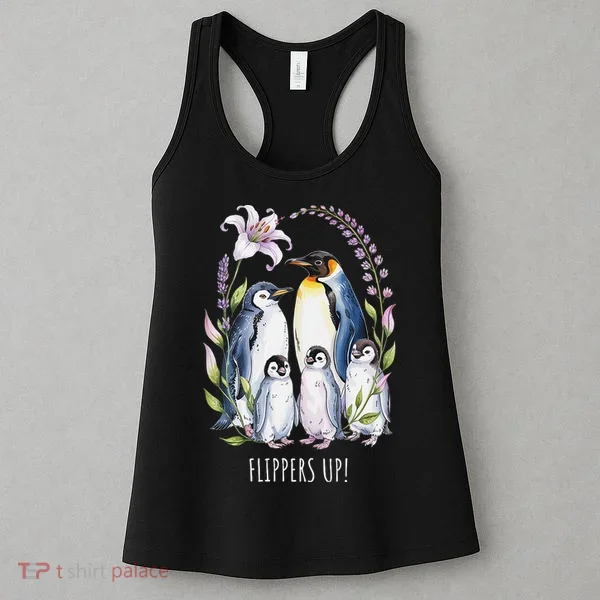 Flippers Up Penguins Resist Tariffs Women's Tank Top