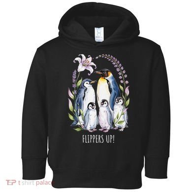 Flippers Up Penguins Resist Tariffs Toddler Hoodie