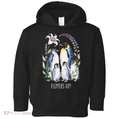 Flippers Up Penguins Resist Tariffs Toddler Hoodie