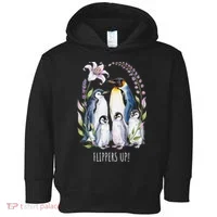 Flippers Up Penguins Resist Tariffs Toddler Hoodie thumb 0