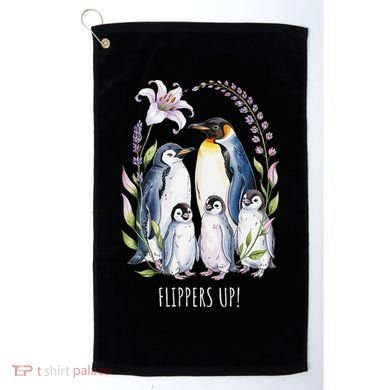 Flippers Up Penguins Resist Tariffs Golf Towel
