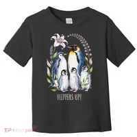 Flippers Up Penguins Resist Tariffs Toddler T-Shirt thumb 0