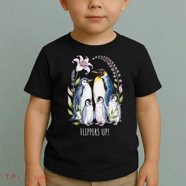 Flippers Up Penguins Resist Tariffs Toddler T-Shirt