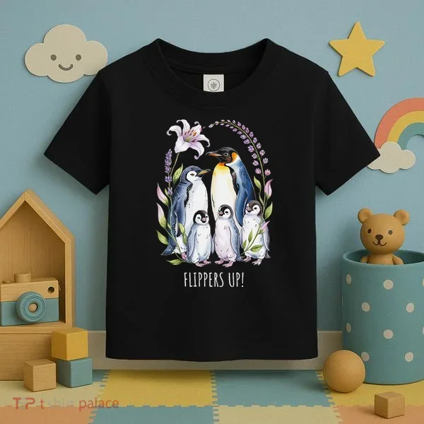 Flippers Up Penguins Resist Tariffs Toddler T-Shirt
