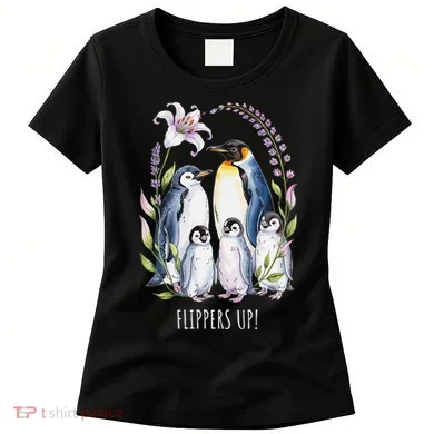 Flippers Up Penguins Resist Tariffs Women's T-Shirt