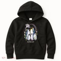 Flippers Up Penguins Resist Tariffs Kids Hoodie thumb 0